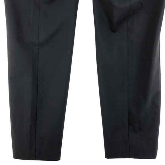 Theory Womens Size 4 Pants Trousers High Waist Wool Lined Stretch Side Zip Black - Picture 8 of 13